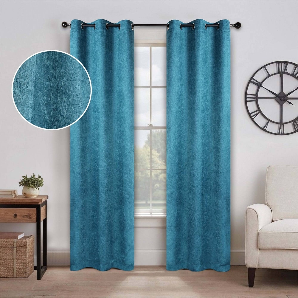 Superior Senna Washable Room Darkening Curtains, Set of 2 Panels
