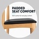 preview thumbnail 6 of 96, Set of 2 Kennedy Elbow Chairs Farmhouse Wooden Dining Chairs With PU Leather Or Fabric Cushion Seat, Modern Accent Side Chairs