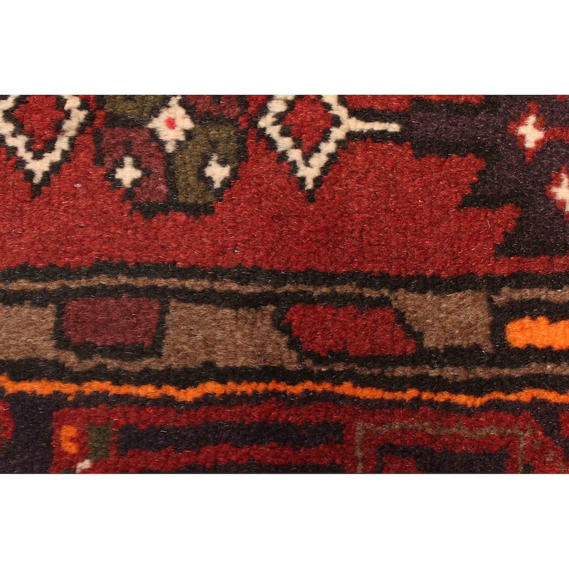 ECARPETGALLERY Hand-knotted Andelz Dark Red Wool Rug - 4'4 x 6'9