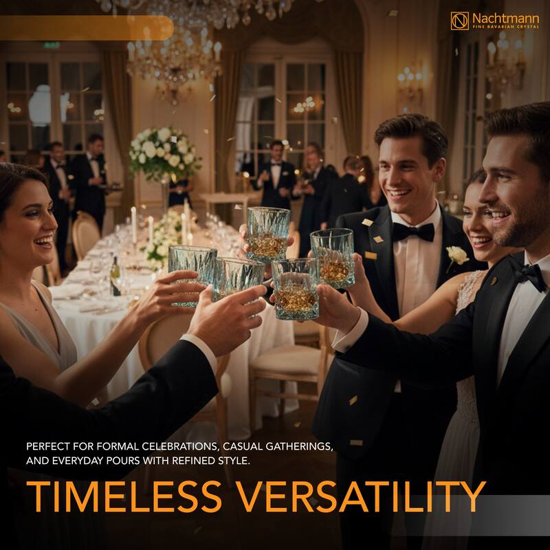 Nachtmann Set of 2 Noblesse Fine Glass Whiskey Tumblers