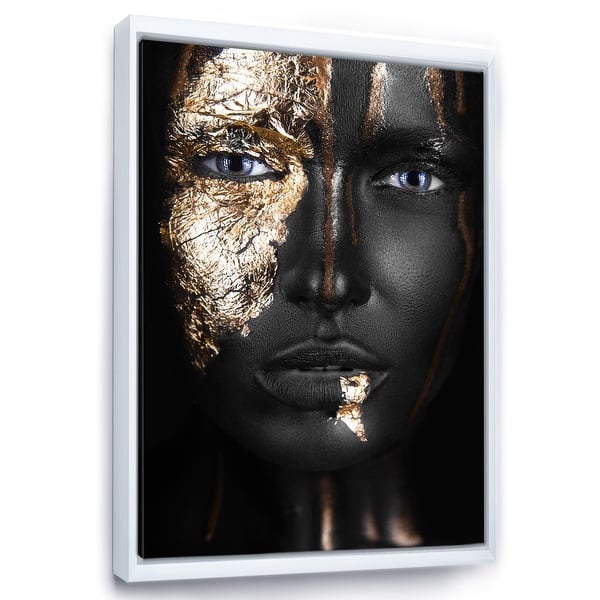 Gold Feather Women Makeup Canvas Print Poster Picture Wall Home Decor Painting Gold Feather Women Makeup Canvas Print Poster Picture Wall Home Decor Painting
