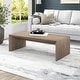 preview thumbnail 1 of 7, Oswin 48" Wide Rectangular Coffee Table - 47.5" Wide Antiqued Gray Oak