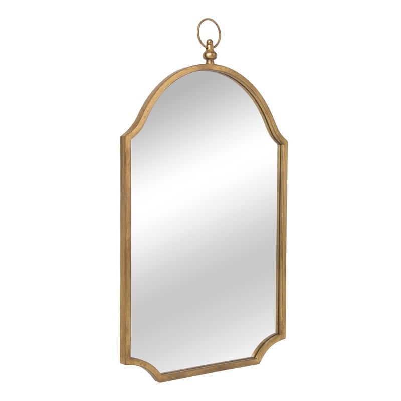 Amarett Arched Metal Moroccan Style Wall Mirror - 34"H x 20"W x 0.75"D