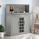 preview thumbnail 14 of 21, 47 in. Farm Style Wood Buffet Bar Cabinet