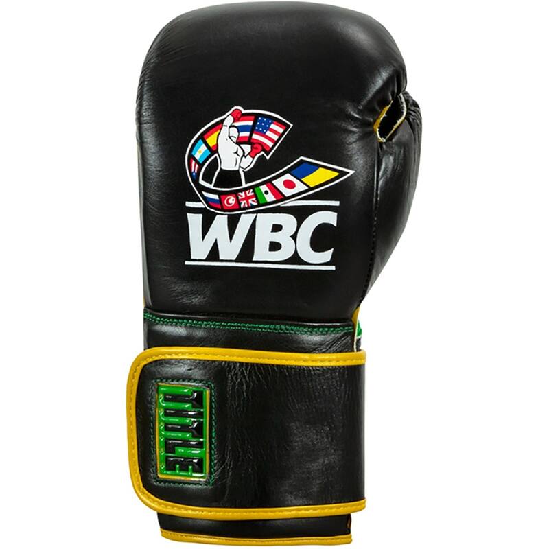 Title Boxing WBC Hook and Loop Bag Gloves - Black/Green