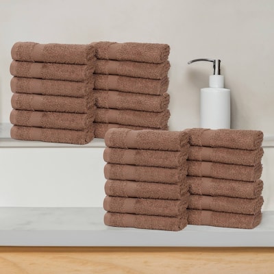 Superior Franklin Cotton Lightweight Face Towel Washcloth Set of 24