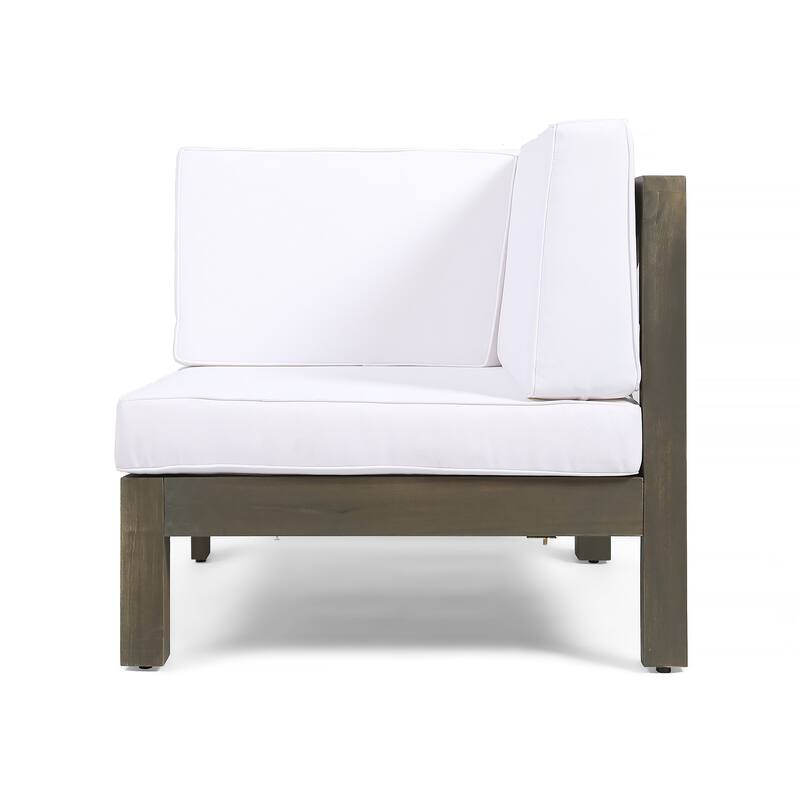 Oana Outdoor 5-seat Acacia Sofa and Club Chair Chat Set by Christopher Knight Home