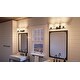 preview thumbnail 2 of 4, Luxury Cosmopolitan Bathroom Vanity Light, 7.375"H x 23.5"W, with Transitional Style, Olde Bronze Finish by Urban Ambiance
