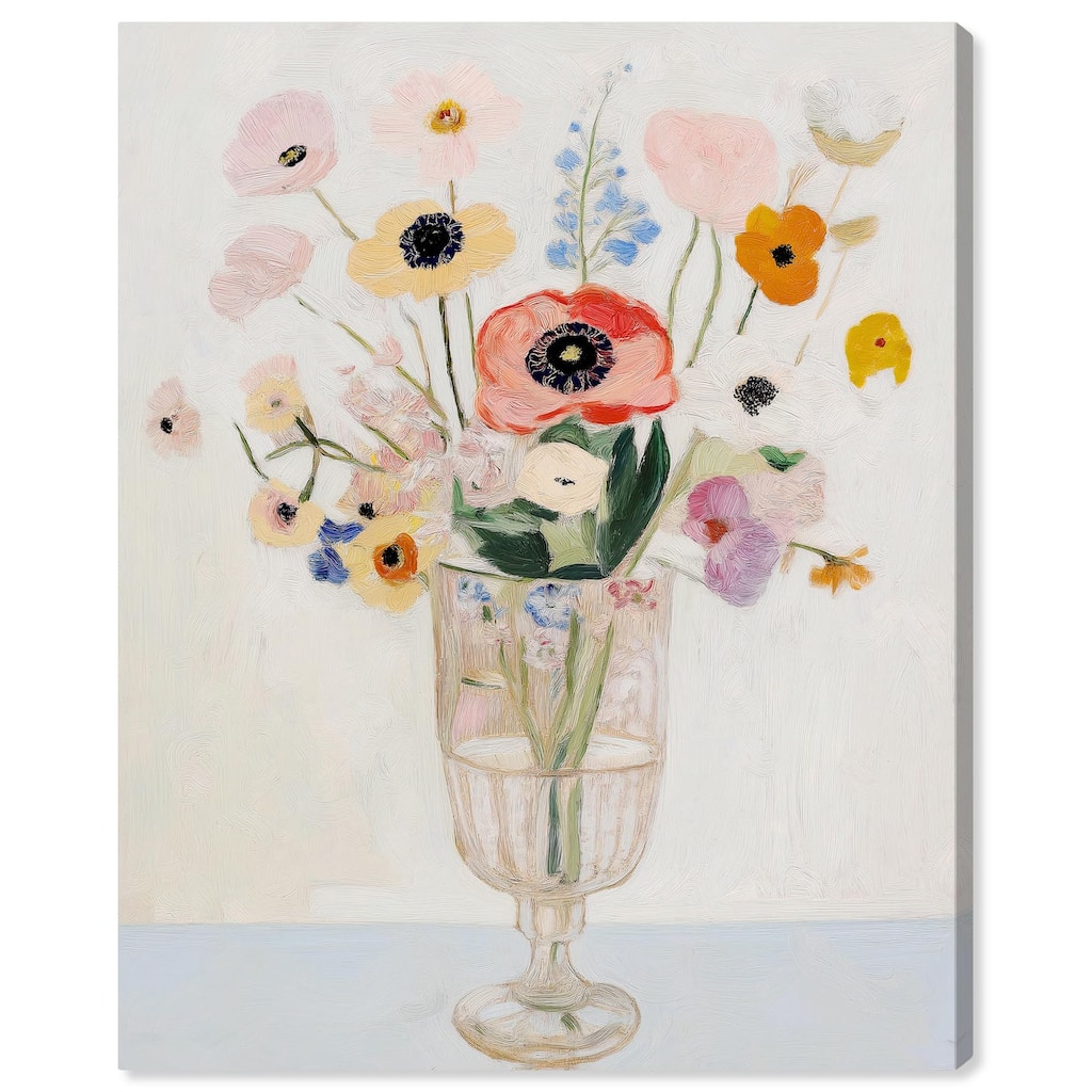 Gentle Bouquet Canvas by Art Remedy, Gallery Wrapped