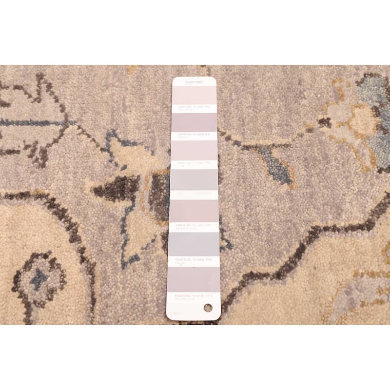 ECARPETGALLERY Hand-knotted Finest Agra Jaipur Grey Wool Rug - 7'11 x 9'8