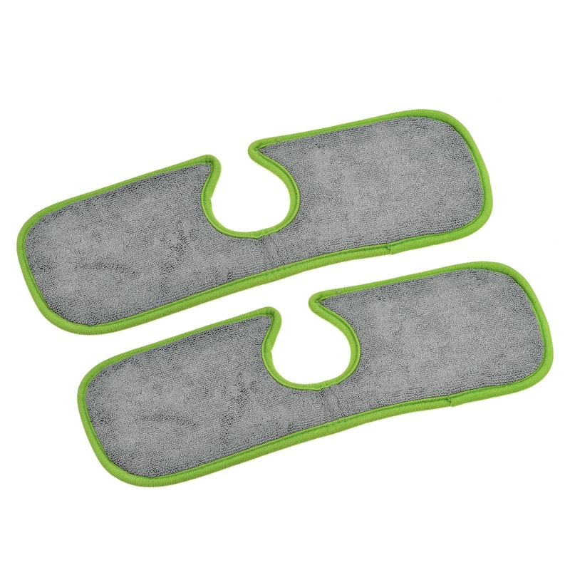 2pcs Kitchen Faucet Absorbent Mat Reusable Sink Draining Pad Green Grey - Green Grey