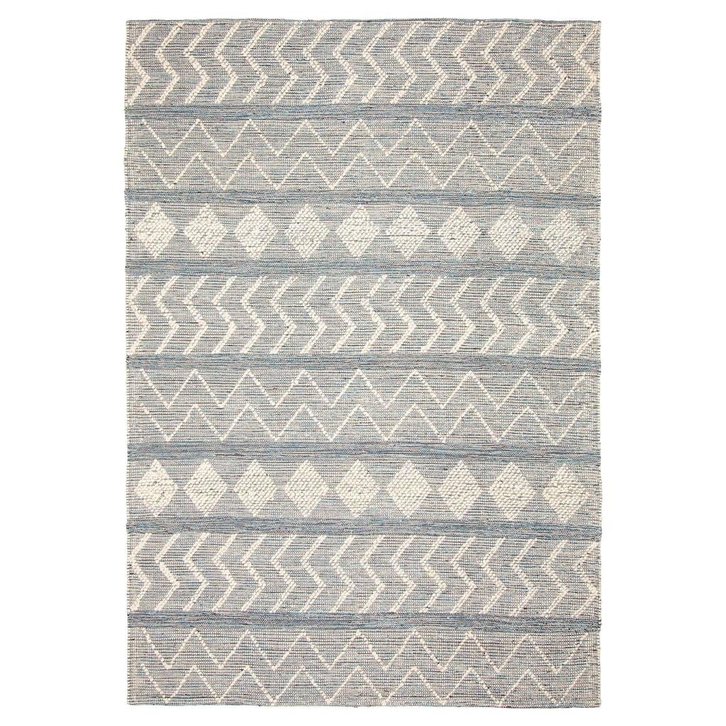 ECARPETGALLERY Braid weave Sienna Cream Wool Rug - 6'2 x 8'11