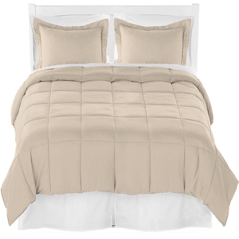 Bare Home Microfiber Comforter, Sheet Set, and Bed Skirt