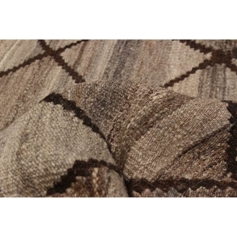 Sivas Taupe Kilim 6'0" x 7'11" - 6'0 x 7'11
