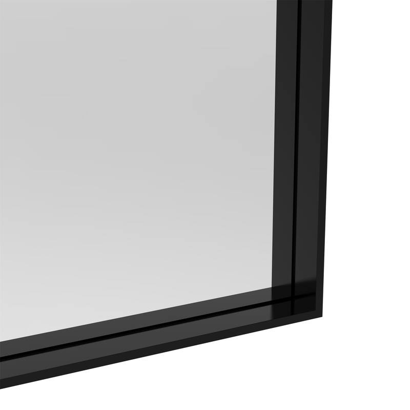 60" x 40" Modern Rectangle Bathroom Mirror with Aluminum Frame