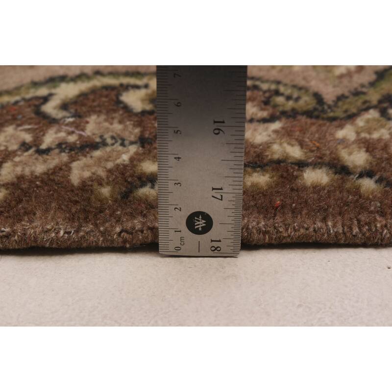 ECARPETGALLERY Hand-knotted Melis Vintage Cream Wool Rug - 5'3 x 8'8