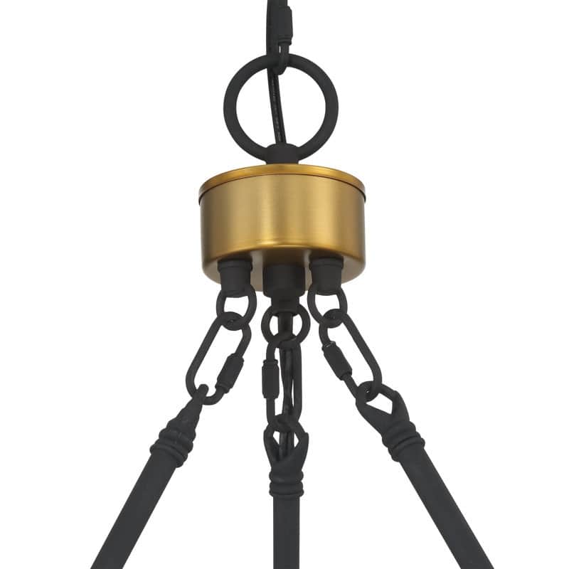 Acroma 15-light Farmhouse Black Tiered Chandelier for Dining Room - 27.5 inches
