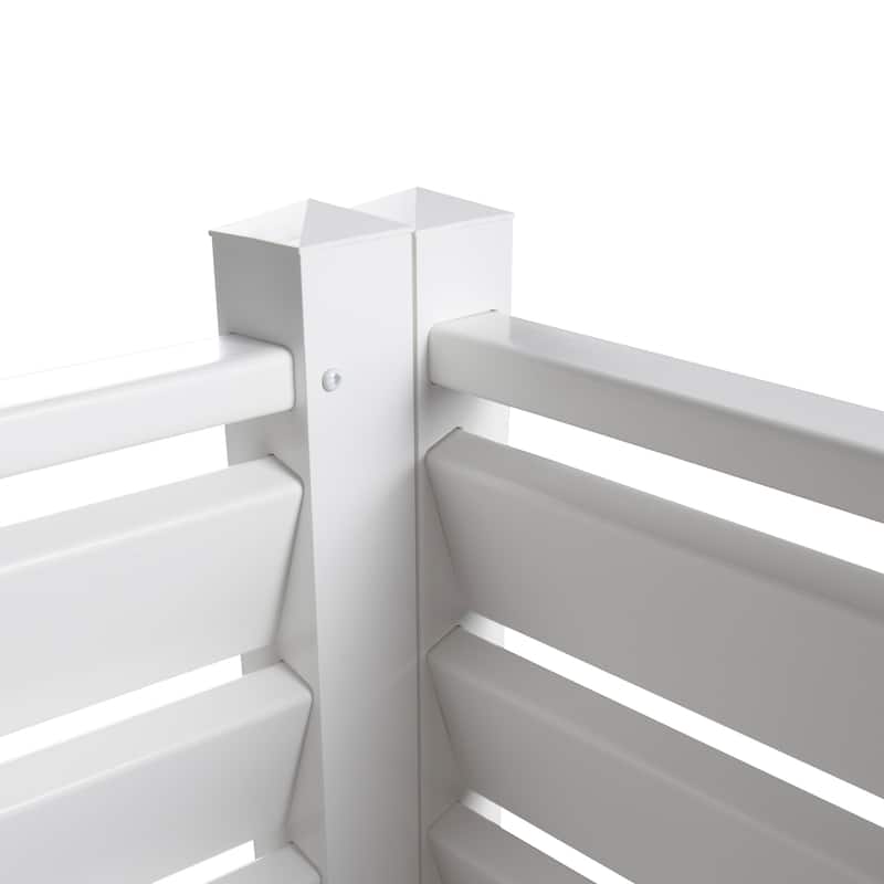 Garden Outdoor Fence Panel Decorative Vinyl Picket Fence No Dig Fencing for Yard Patio