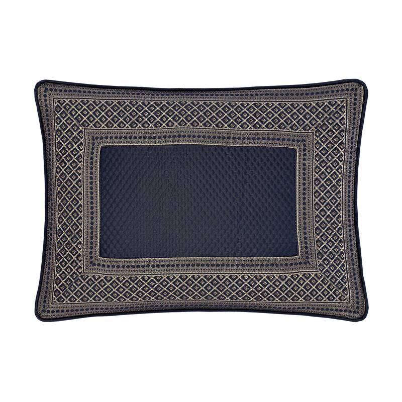 J. Queen New York Excelsior Royal Blue Boudoir Decorative Throw Pillow