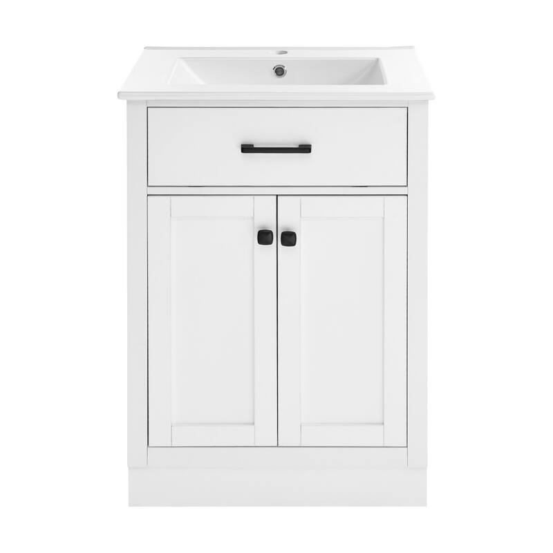 Swiss Madison SM-BV431 Burdon 24" Free Standing Single Basin Vanity - White