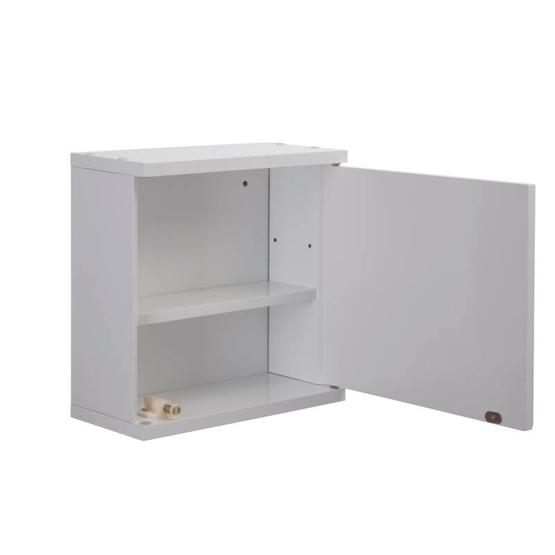 Croydex Simplicity Self-Assembly 1 Door Mirrored Compact Bathroom Cabinet (11.81 x 11.81in)