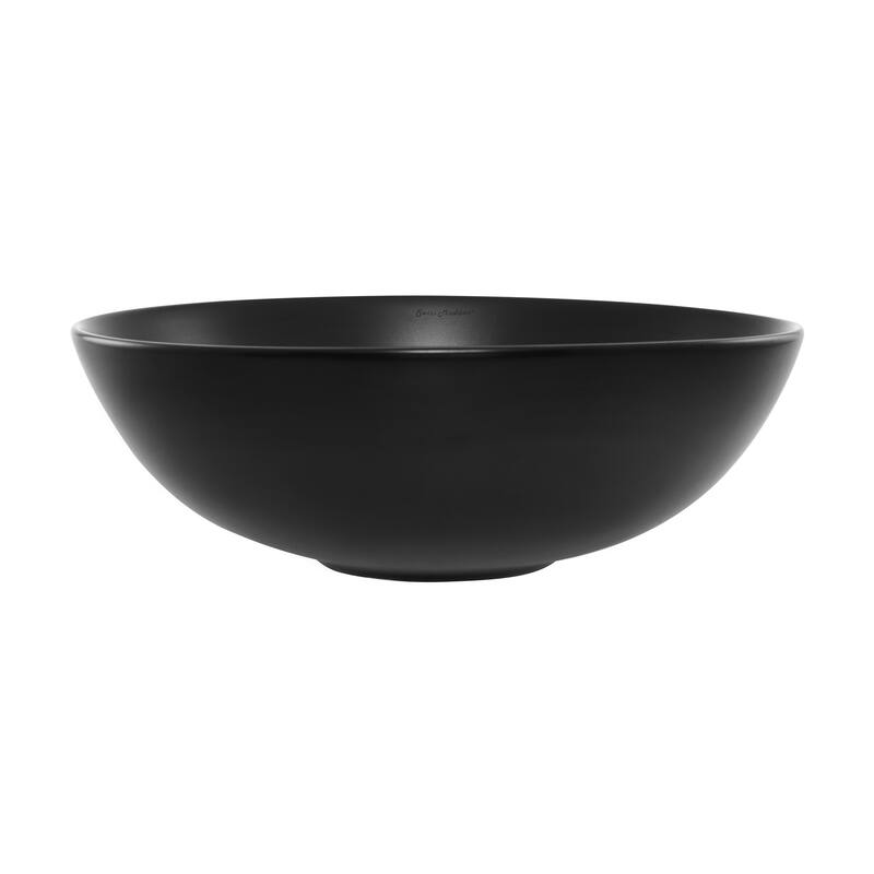 Chaux 16 Color Ceramic Sink In Matte Black - 15.65" x 15.65" 5.3" - 15.65" x 15.65" 5.3" - Black