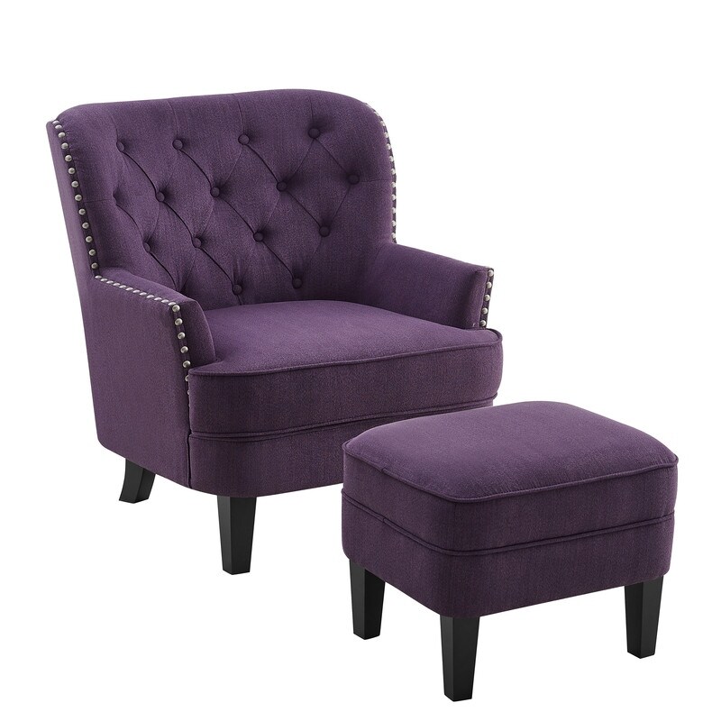 Meltzer wingback chair outlet and ottoman