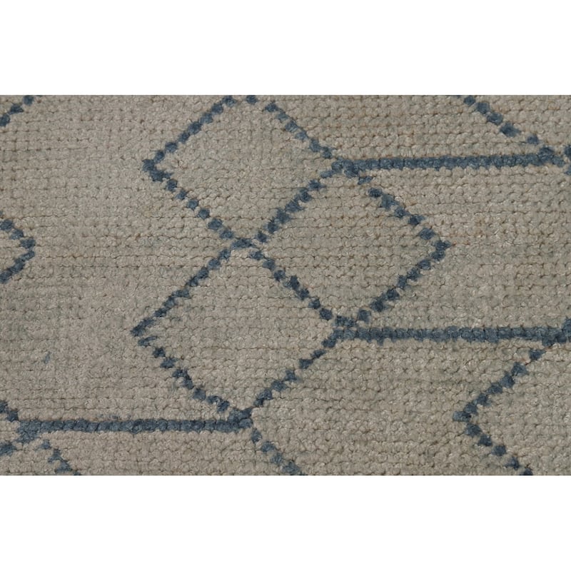 Contemporary Moroccan Oriental Area Rug Handmade Wool Carpet - 5'0" x 7'11"