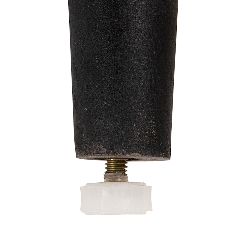 Mango Wood Table with 2 Cane Shelves - 23.5"L x 23.5"W x 23.5"H