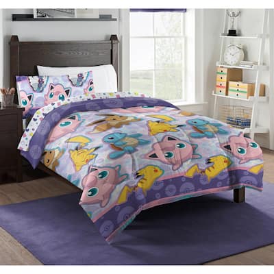 Pokemon Friendly Battle Twin Bed In Bag Set