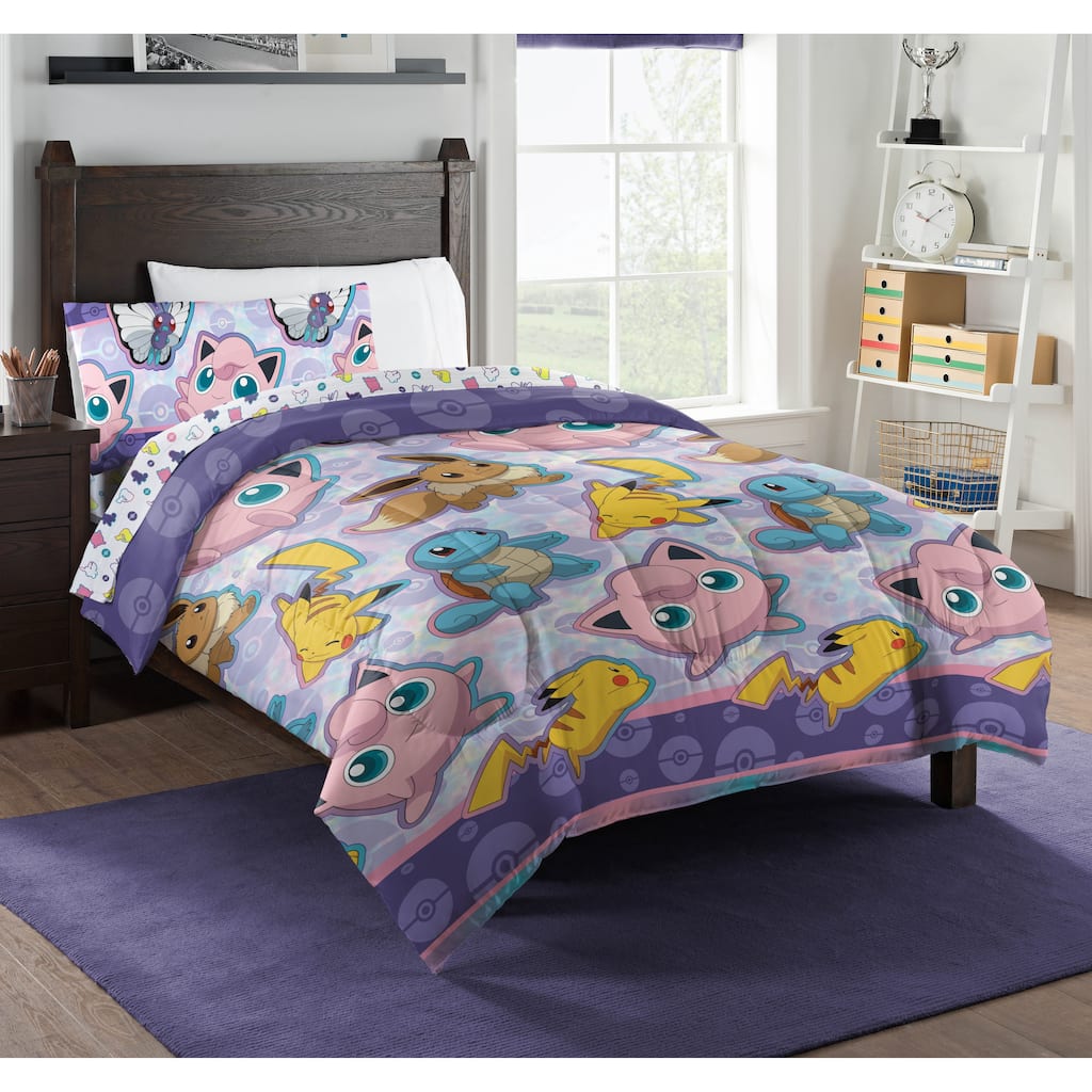Pokemon Friendly Battle Twin Bed In Bag Set