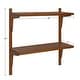 preview thumbnail 20 of 32, Kate and Laurel Meridien Mid-Century Wall Shelves - 24x8x24
