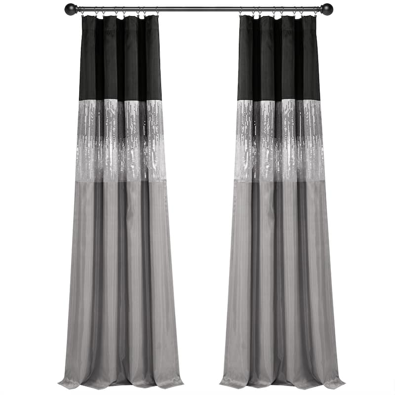 Lush Decor Night Sky 100 Percent Lined Blackout Window Curtain Panel Single