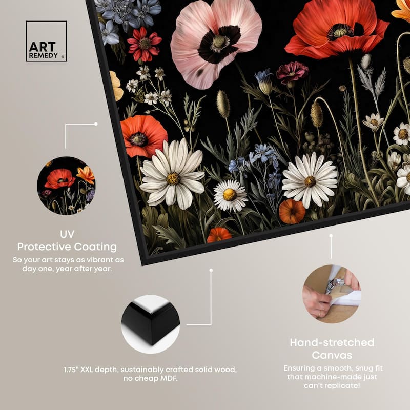 Wildflower Panorama Canvas by Art Remedy