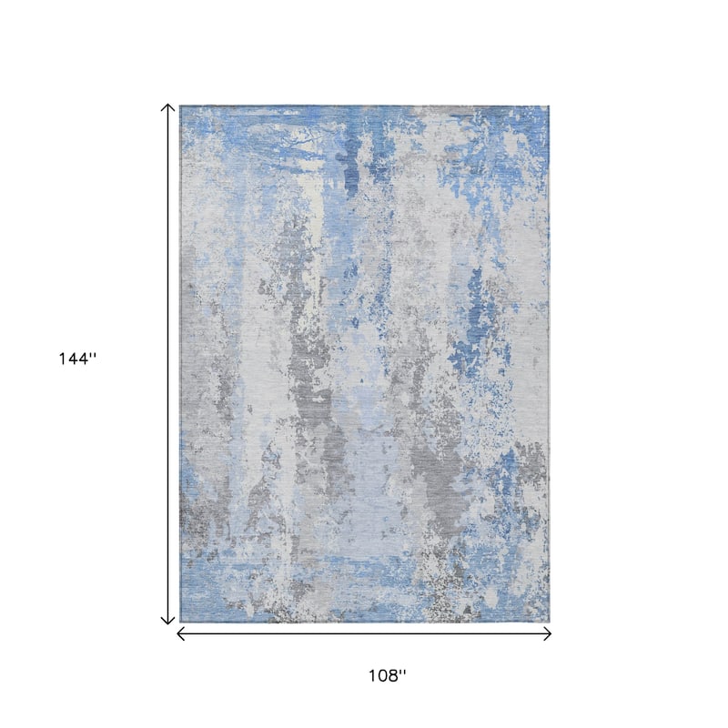 HomeRoots Abstract Transitional Rectangle Outdoor Rug