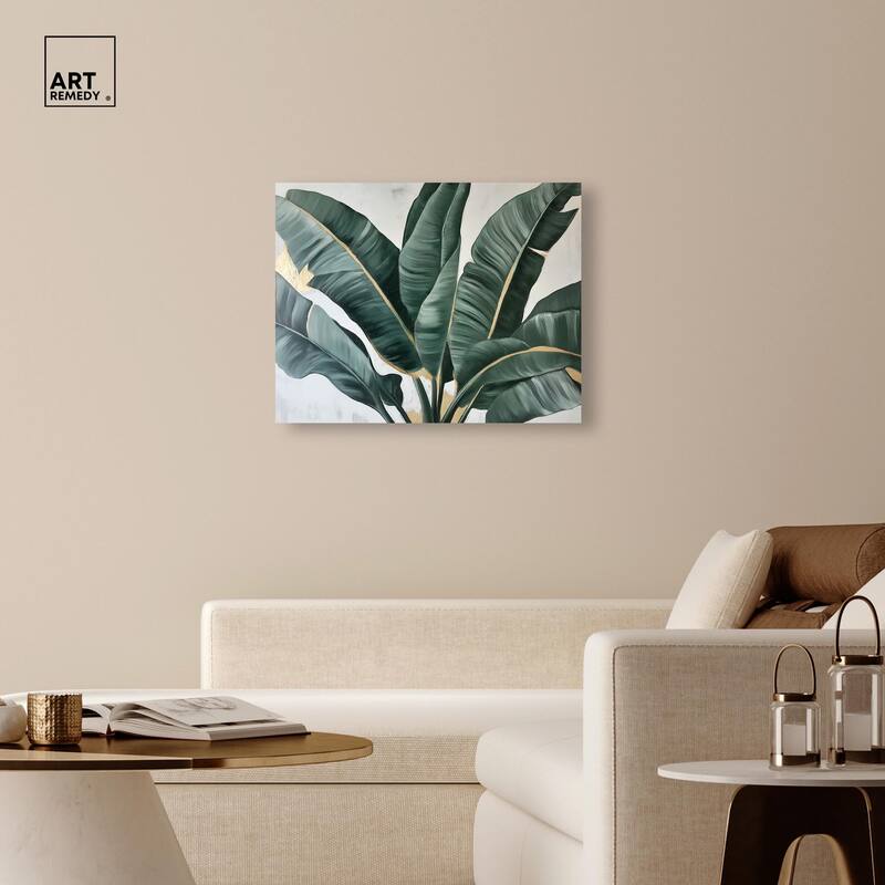 Jungle Jewel Jade II Canvas by Art Remedy, Gallery Wrapped