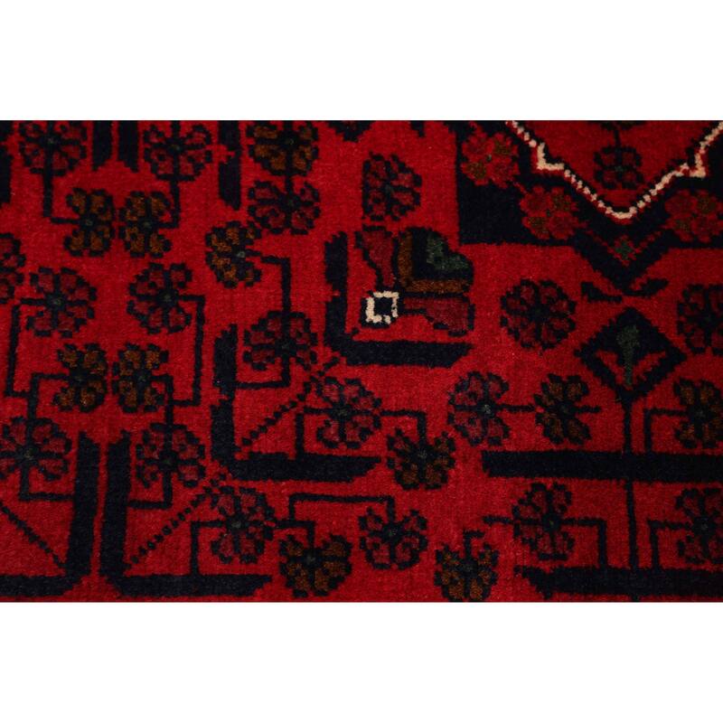 ECARPETGALLERY Hand-knotted Finest Khal Mohammadi Red Wool Rug - 4'11 x 6'9