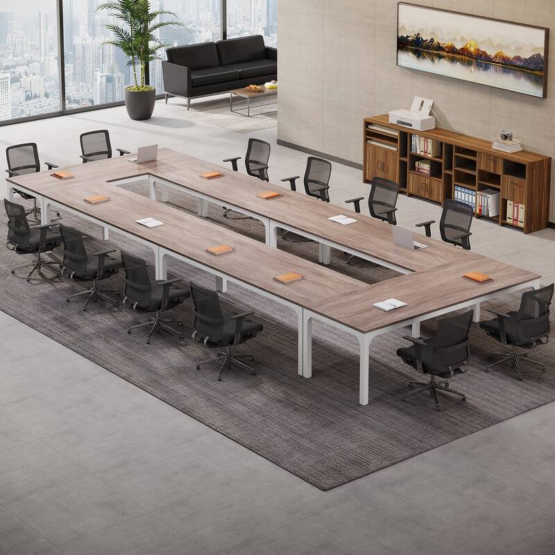 78.74" Large Rectangle Conference Table, Office Meeting/Seminar/Business Table Desk for Office Boardroom & Meeting Room