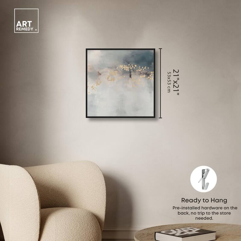 Golden Scatter Canvas by Art Remedy