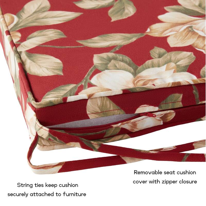 Greendale Home Fashions 18-Inch Square Outdoor Chair Pad (4-Pack)