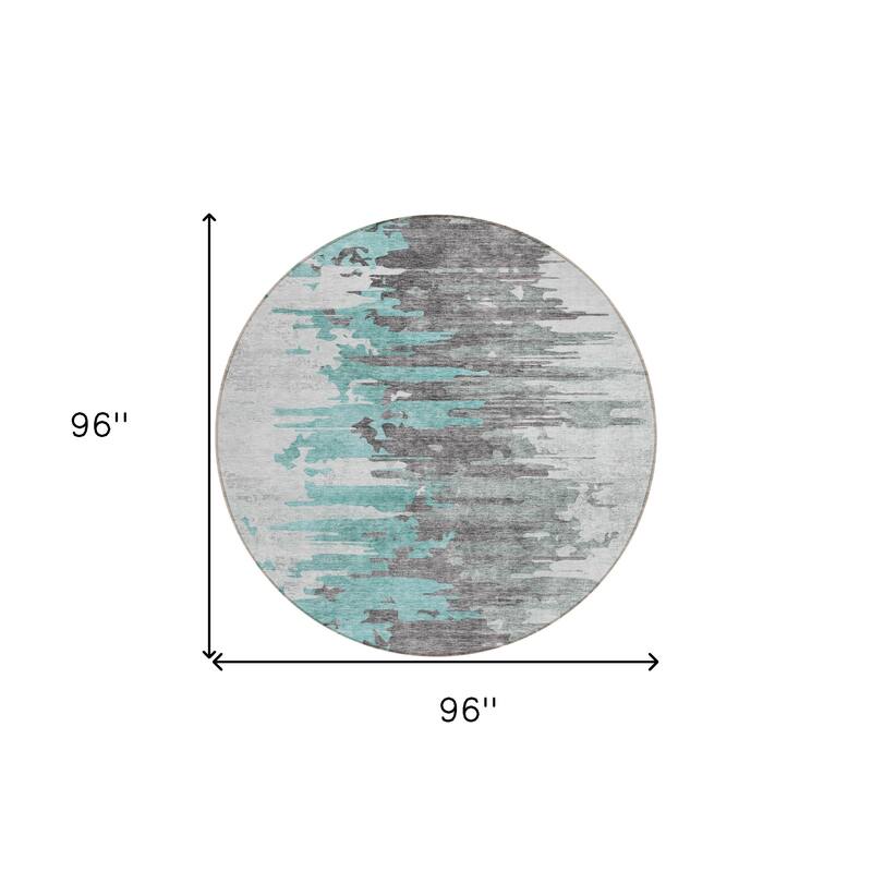HomeRoots Abstract Transitional Rectangle Outdoor Rug