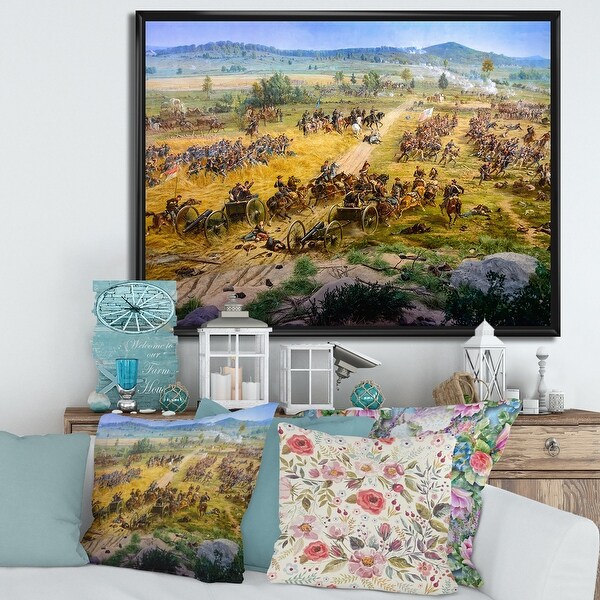 Designart 'Gettysburg National Military Park' Vintage Framed Canvas Wall Art Print. Opens flyout.