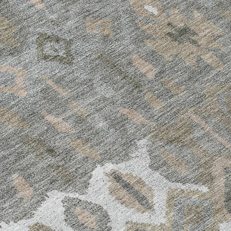 Machine Washable Indoor/ Outdoor Boho Moroccan Chantille Rug