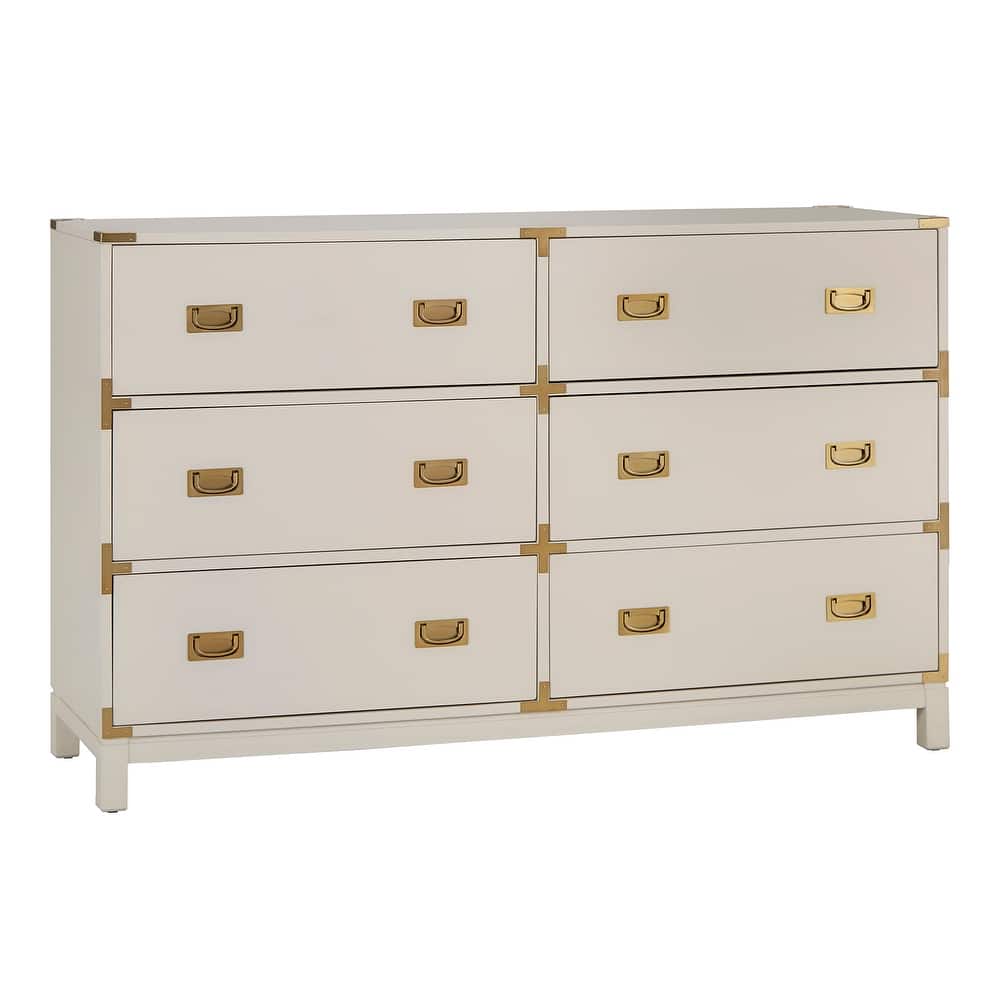 Kedric 6-Drawer Gold Accent Dresser by iNSPIRE Q Bold
