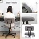 preview thumbnail 18 of 64, Ergonomic Low Back Velvet Office Chair with Armrests Adjustable Swivel Computer Desk Chair for Small Spaces, Home & Workspace