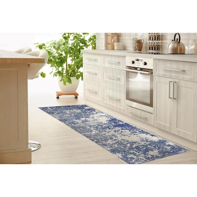 PARMA NAVY Kitchen Mat by Kavka Designs