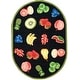 preview thumbnail 34 of 54, SAFAVIEH Handmade Chelsea Britny French Country Fruit Wool Rug 4'6" x 6'6" Oval - Black - Oval