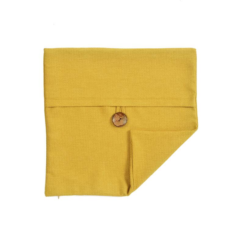 Lush Decor Clayton Woven Button Decorative Pillow Cover