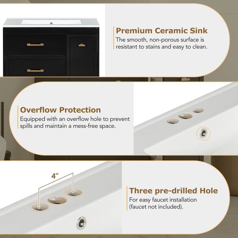Classic 30" Bathroom Vanity Set