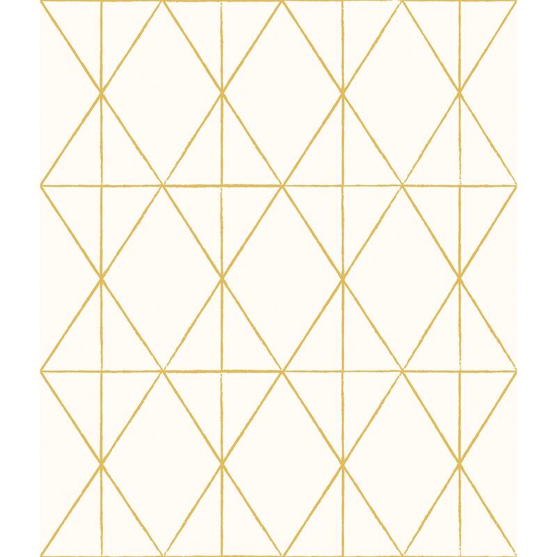 My Style Lennon Gold Geo Peel & Stick Wallpaper